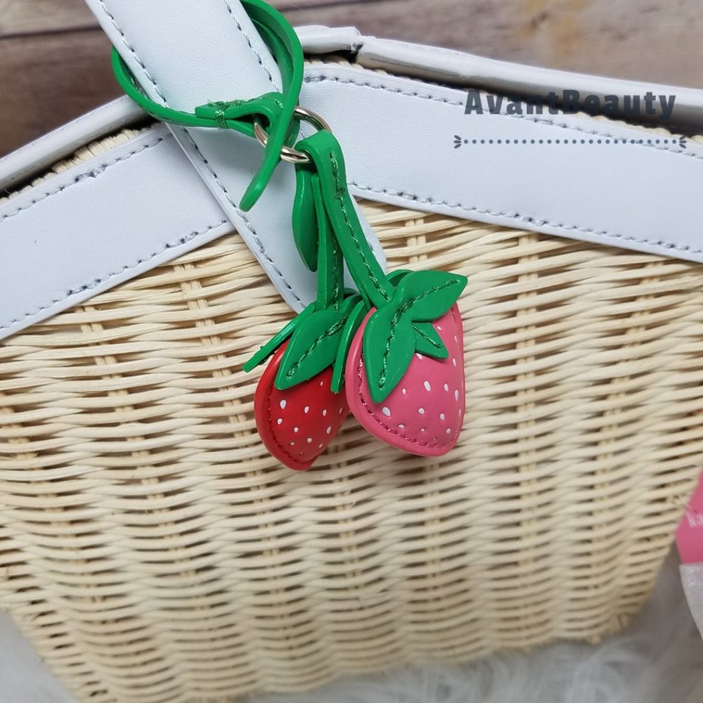 Kate Spade Wicker Basket Strawberry Bifold Wallet - Picture 10 of 16